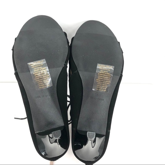 NWOT Vision Walk by Avon Black Lace Up Heels - Picture 7 of 12